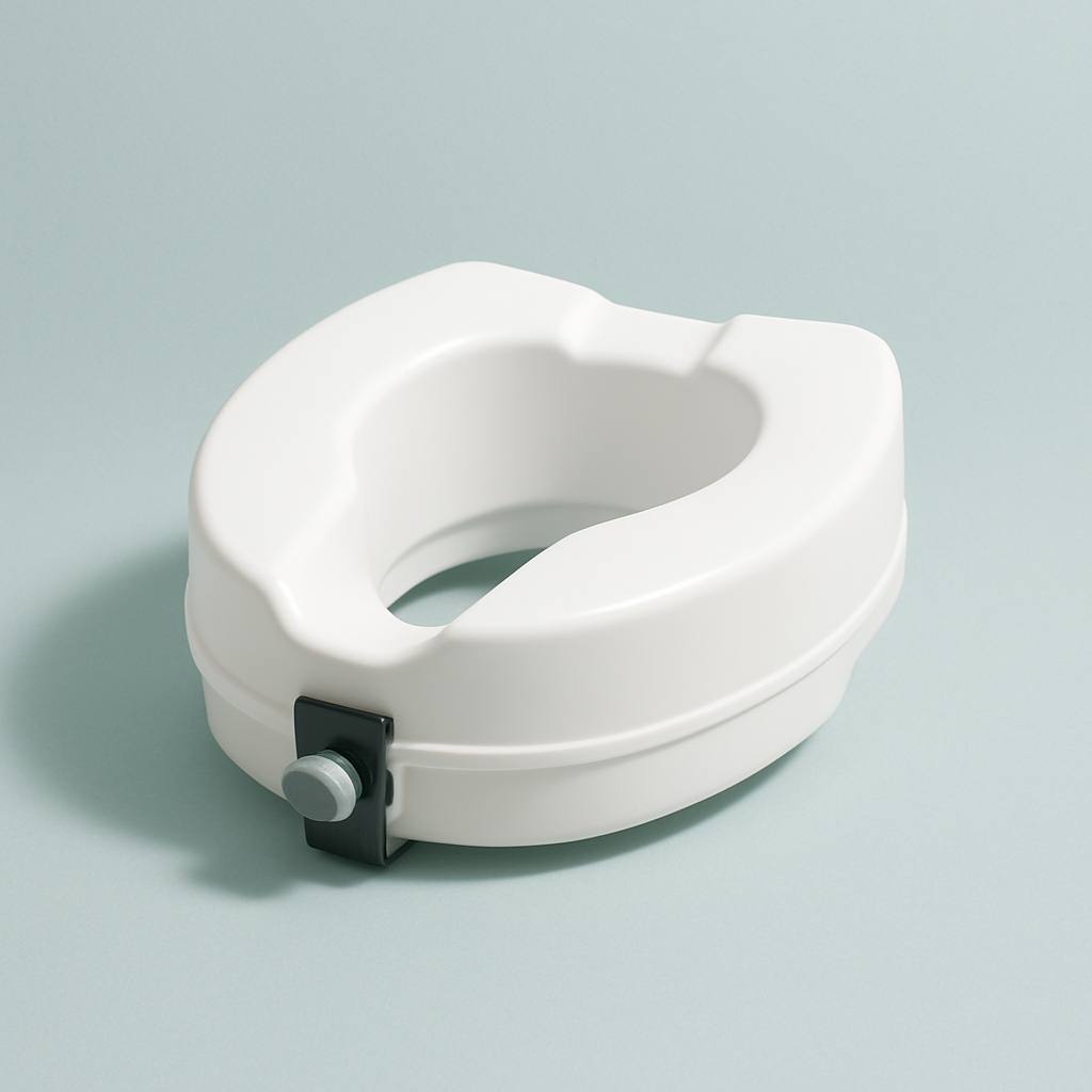 Raised Toilet Seat with Lock